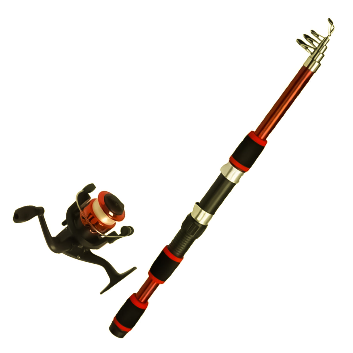 Combo Caña Telescópica + Reel